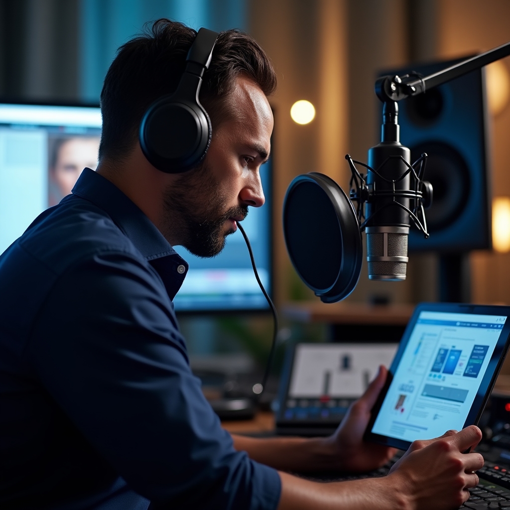 Озвучка видеопрезентации в студии